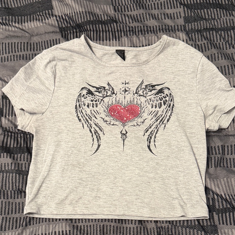 SHEIN Gray Casual Tee